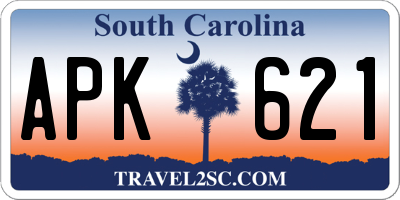 SC license plate APK621