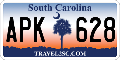 SC license plate APK628