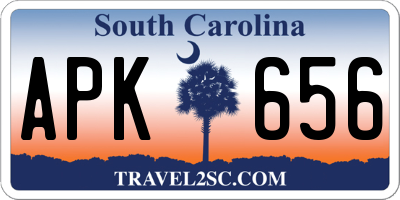 SC license plate APK656