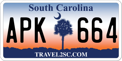 SC license plate APK664