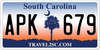 SC license plate APK679