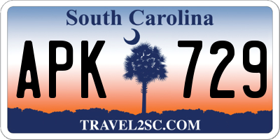 SC license plate APK729