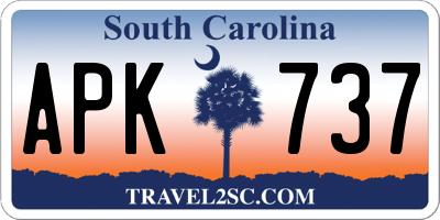 SC license plate APK737