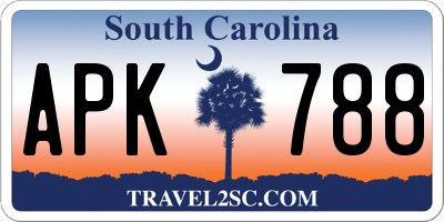 SC license plate APK788
