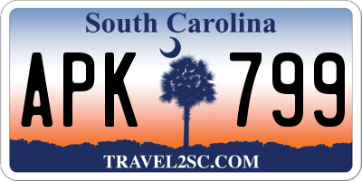 SC license plate APK799