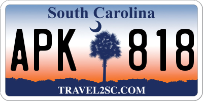 SC license plate APK818
