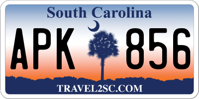 SC license plate APK856