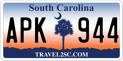 SC license plate APK944