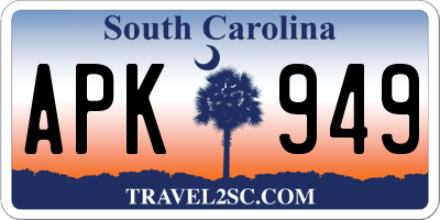 SC license plate APK949