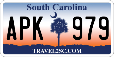 SC license plate APK979