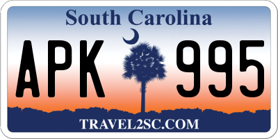 SC license plate APK995