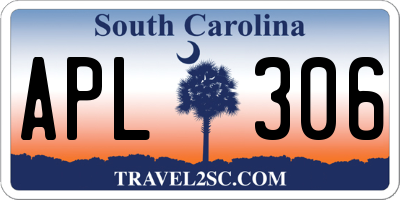 SC license plate APL306