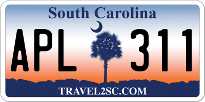 SC license plate APL311