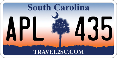 SC license plate APL435