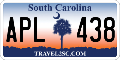 SC license plate APL438