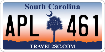SC license plate APL461