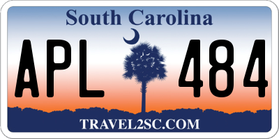 SC license plate APL484