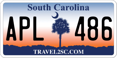 SC license plate APL486