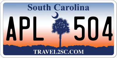 SC license plate APL504