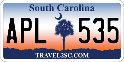 SC license plate APL535