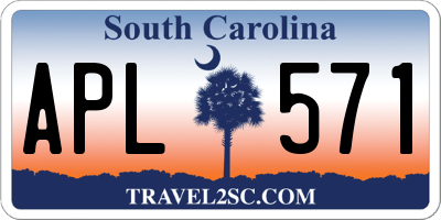 SC license plate APL571