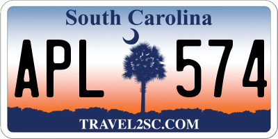 SC license plate APL574