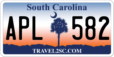 SC license plate APL582
