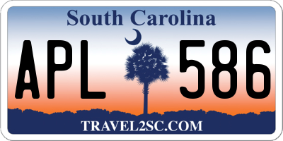 SC license plate APL586