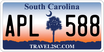 SC license plate APL588