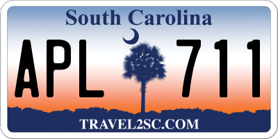 SC license plate APL711