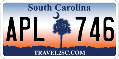 SC license plate APL746