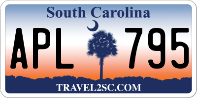 SC license plate APL795