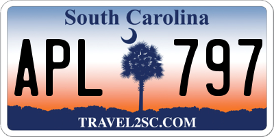 SC license plate APL797