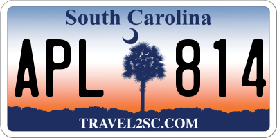 SC license plate APL814