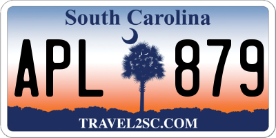 SC license plate APL879