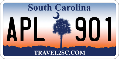 SC license plate APL901