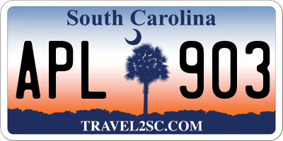 SC license plate APL903