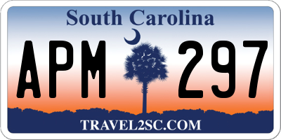 SC license plate APM297