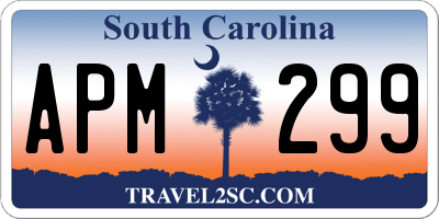 SC license plate APM299