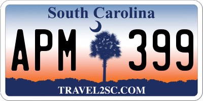 SC license plate APM399