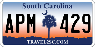 SC license plate APM429
