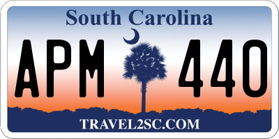 SC license plate APM440