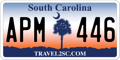 SC license plate APM446