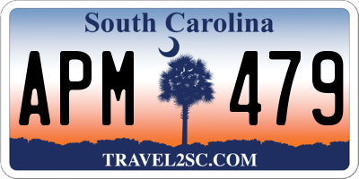 SC license plate APM479