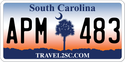 SC license plate APM483