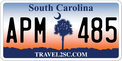 SC license plate APM485