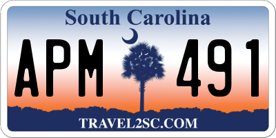 SC license plate APM491