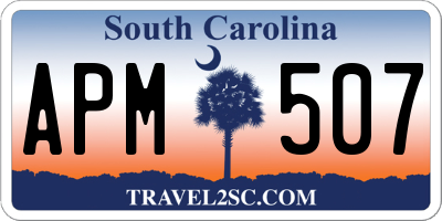 SC license plate APM507