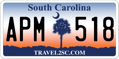 SC license plate APM518