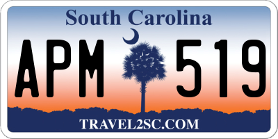SC license plate APM519